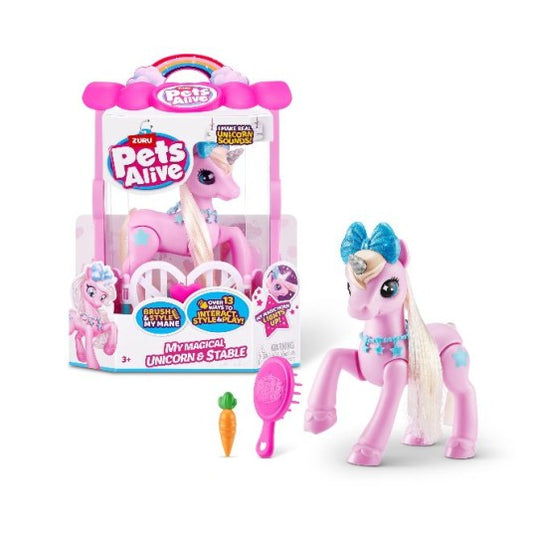 Pets Alive Unicorn interactiv cu grajd / 6